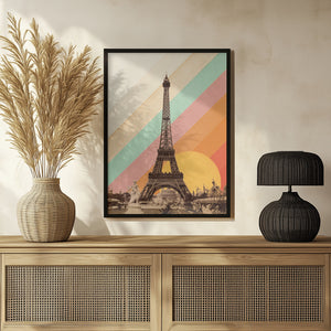 Tablou înramat „Eiffel Tower Rainbow” de Florent Bodart