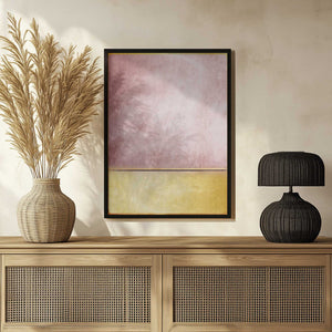 Tablou înramat „Pink and Yellow 3” de Alyson Storms