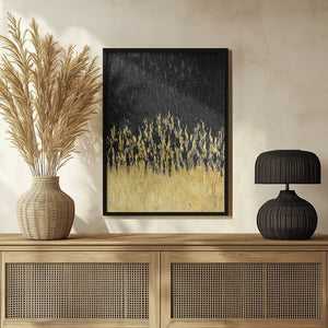 Tablou înramat „Starry Golden Night” de Alyson Storms