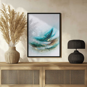 Tablou înramat „Waves Into the Trees” de Alyson Storms