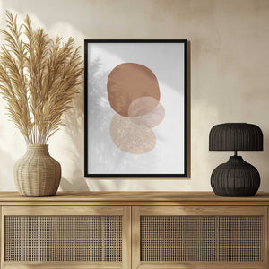 Tablou înramat „Abstract Circle Painting” de Melloi Art Prints