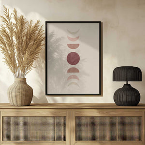 Tablou înramat „Moon Phase No.2” de Melloi Art Prints