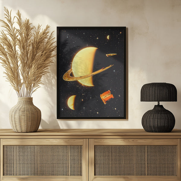 Tablou înramat „Rings of Saturn” de Taudalpoi