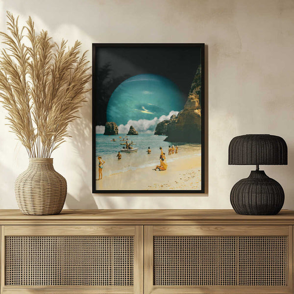 Tablou înramat „Space Beach” de Taudalpoi