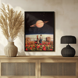 Tablou înramat „Lovers In Space” de Taudalpoi