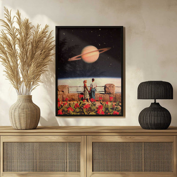 Tablou înramat „Lovers In Space” de Taudalpoi
