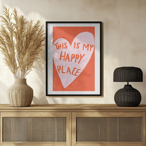 Tablou înramat „Happy Heart Message” de Athene Fritsch