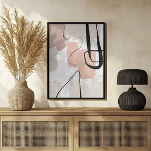 Tablou înramat „Smooth Shapes 3” de Sally Ann Moss