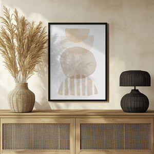 Tablou înramat „Semi Circles Geometric” de Melloi Art Prints