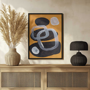 Tablou înramat „Midcentury Mustard” de Ejaaz Haniff