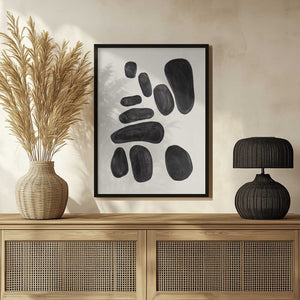 Tablou înramat „Stacked Pebbles” de Ejaaz Haniff