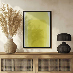 Tablou înramat „Yellow Watercolor Shapes #1” de jay stanley