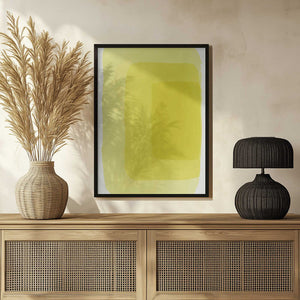 Tablou înramat „Yellow Watercolor Shapes #4” de jay stanley