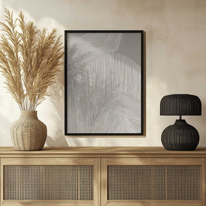 Tablou înramat „Abstract Organic Lines” de Melloi Art Prints