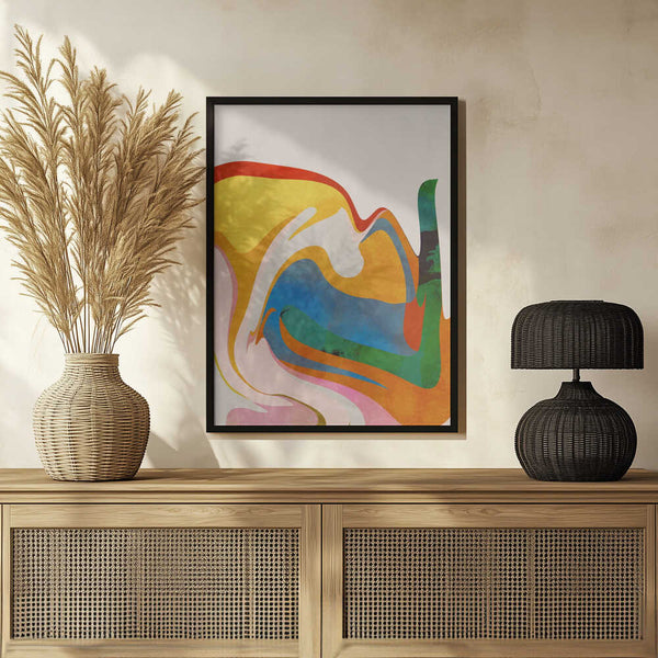 Tablou înramat „Organic Bauhaus Waved” de Ana Rut Bre