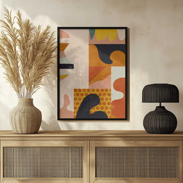 Tablou înramat „Playing Around Shapes 5” de Ana Rut Bre