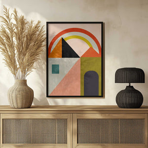 Tablou înramat „Playing Around Shapes” de Ana Rut Bre