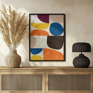 Tablou înramat „Vivid Bauhaus” de Ana Rut Bre