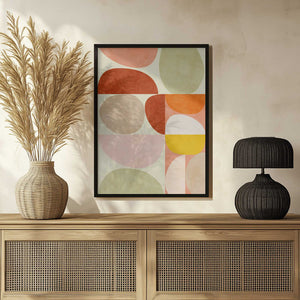Tablou înramat „Pastel Geometry” de Ana Rut Bre