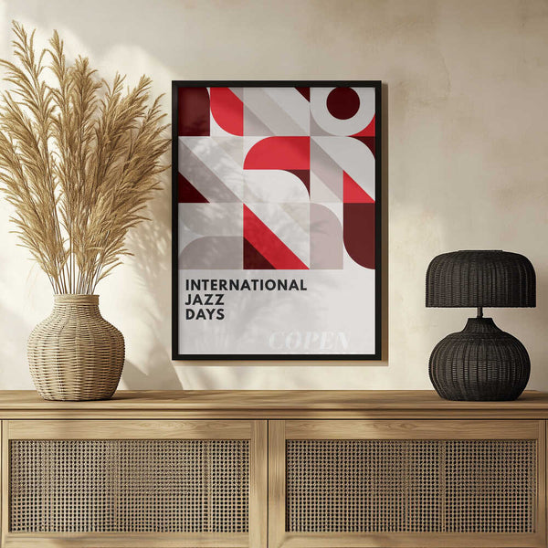 Tablou înramat „Jazz Days Copenhagen” de Kubistika