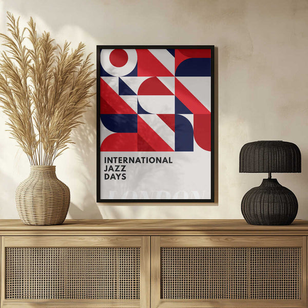 Tablou înramat „Jazz Days London” de Kubistika