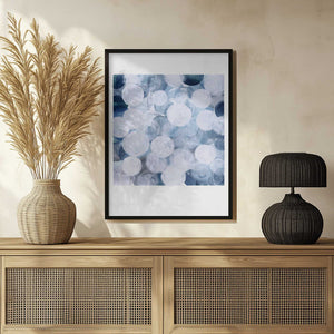 Tablou înramat „Blue Bubbles” de Louise van Terheijden