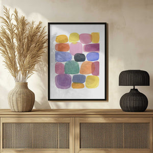 Tablou înramat „Color Blocks 4” de Louise van Terheijden