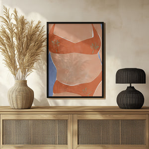 Tablou înramat „Bikini Babe” de Ivy Green Illustrations