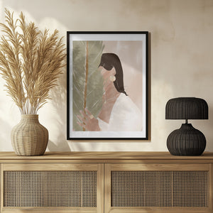 Tablou înramat „Plant Girl” de Ivy Green Illustrations