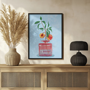 Tablou înramat „Peach Tree in Vase” de Raissa Oltmanns
