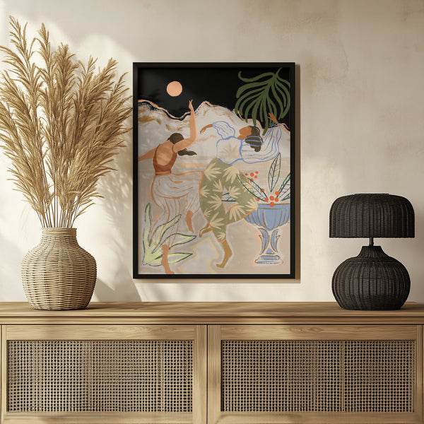 Tablou înramat „Moonlightdance” de Arty Guava