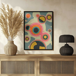 Tablou înramat „Fluid Geometrics 2” de Jazzberry Blue