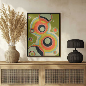 Tablou înramat „Fluid Geometrics 1” de Jazzberry Blue