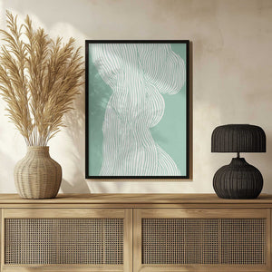 Tablou înramat „Flowing Line Elegance” de Treechild