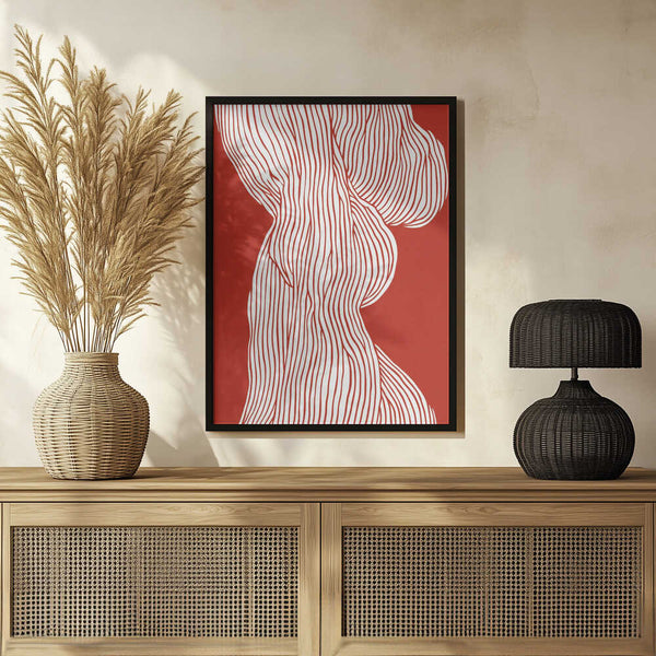 Tablou înramat „Flowing Contours” de Treechild