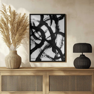 Tablou înramat „Abstract Brush Strokes 98X” de Mareike Böhmer