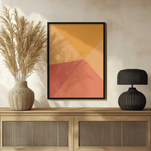 Tablou înramat „Four Triangles” de Oju Design
