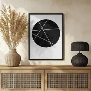 Tablou înramat „Circle Line” de Oju Design