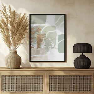 Tablou înramat „simply green-2” de Sally Ann Moss
