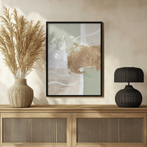 Tablou înramat „simply green-3” de Sally Ann Moss