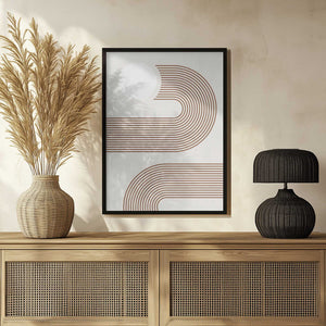 Tablou înramat „Beige Arc Poster” de Elena Ristova