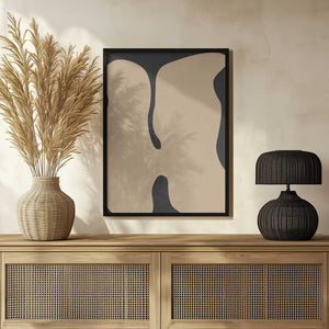 Tablou înramat „Graphic Beige Shapes Art” de Elena Ristova