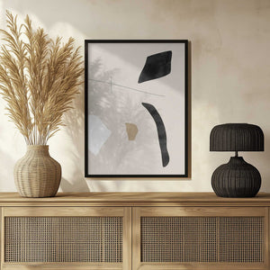 Tablou înramat „Graphic Shapes and Lines Poster” de Elena Ristova