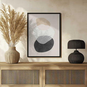 Tablou înramat „Beige Boho Shapes” de Elena Ristova