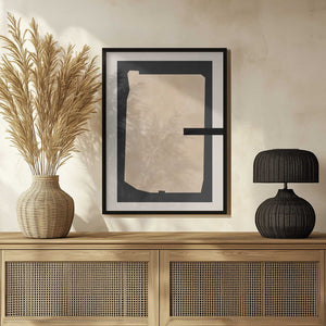 Tablou înramat „Abstract Beige Painting” de Elena Ristova
