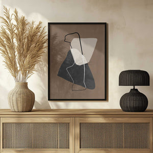 Tablou înramat „Abstract Silhouette” de Elena Ristova