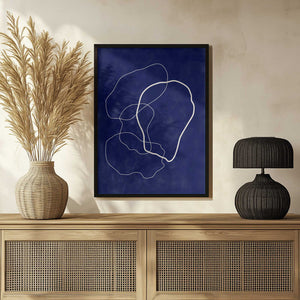 Tablou înramat „Minimalist Design with Organic Shapes” de Elena Ristova