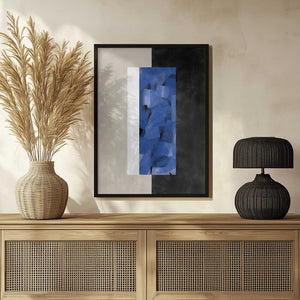 Tablou înramat „Blue Block Essence” de Elena Ristova