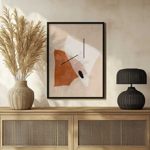 Tablou înramat „Geometric Shapes In Earthy Tones” de Elena Ristova