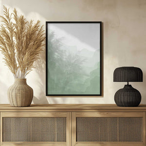 Tablou înramat „Emerald Wave Scape” de Elena Ristova
